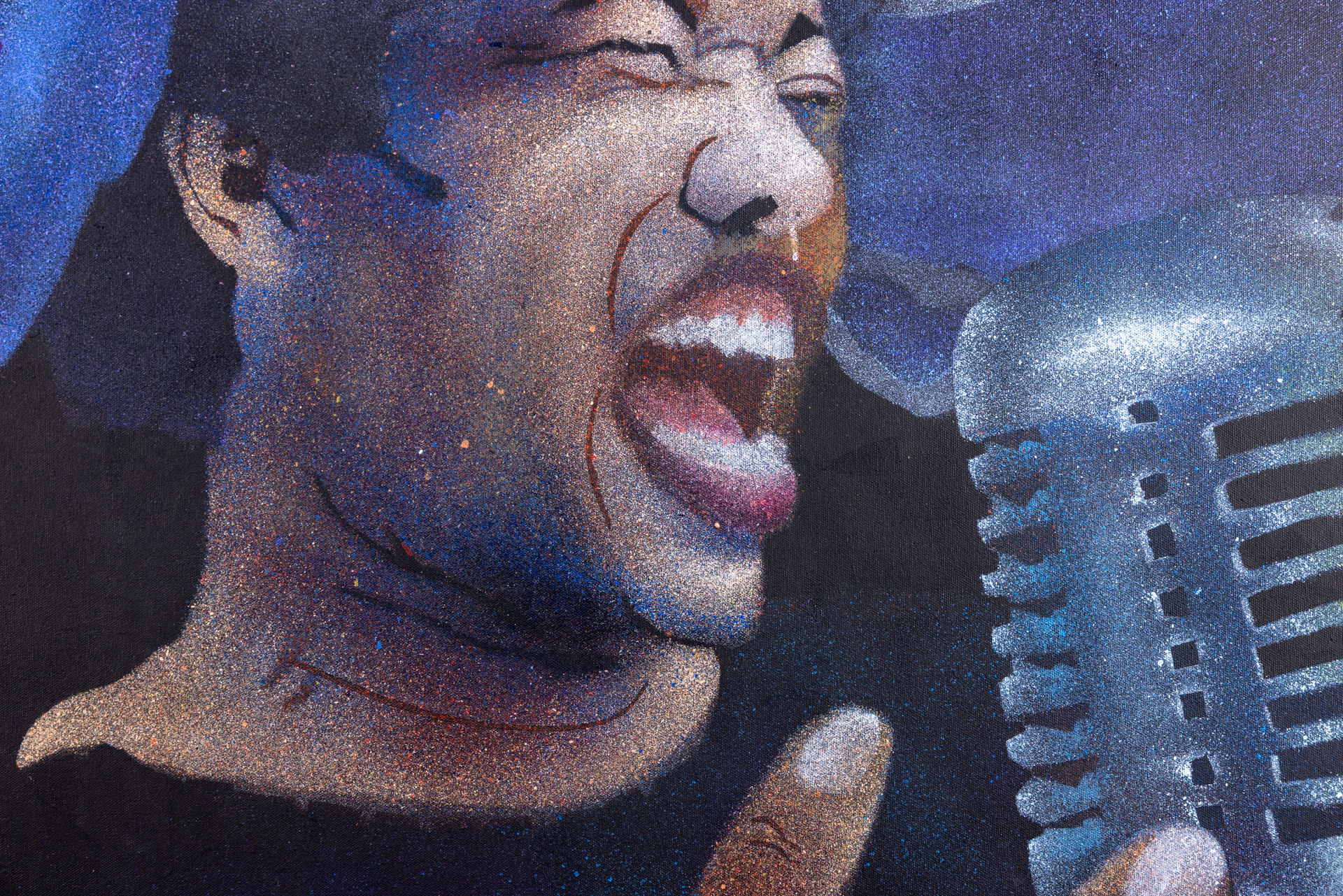 Detail from The Caged Bird Sings